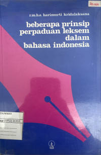 Image of Beberapa Prinsip Perpaduan Leksem Dalam Bahasa Indonesia