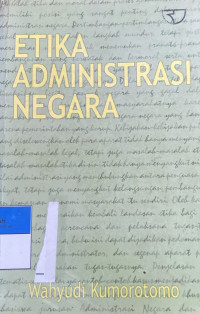 Image of Etika Administrasi Negara