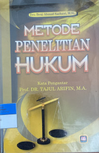 Image of Metode Penelitian Hukum