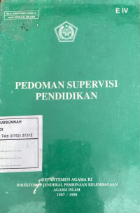 Image of Pedoman Supervisi Pendidikan