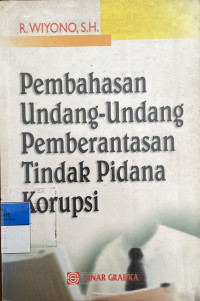 Image of Pembahasan Undang-Undang Pemberantasan Tindak Pidana Korupsi