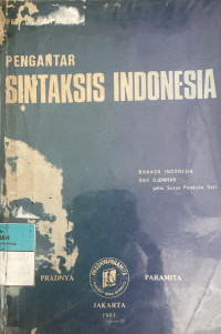 Image of Pengantar Sintaksis Indonesia