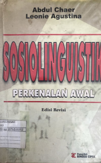 Image of Sosiolinguistik: Perkenalan awal