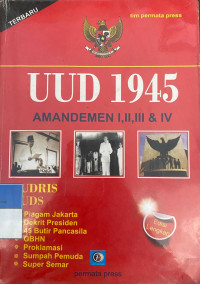 Image of UUD 1945 Amandemen I,II,III,& IV UUDRIS & UUDS