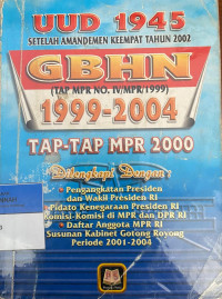 Image of UUD 1945 Setelah Amandemen Keempat Tahun 2002